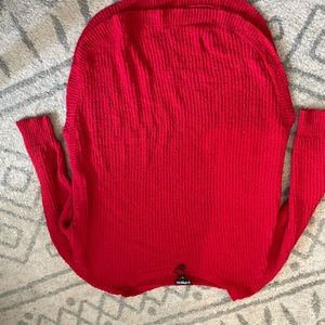 Wide scoop neck sweater